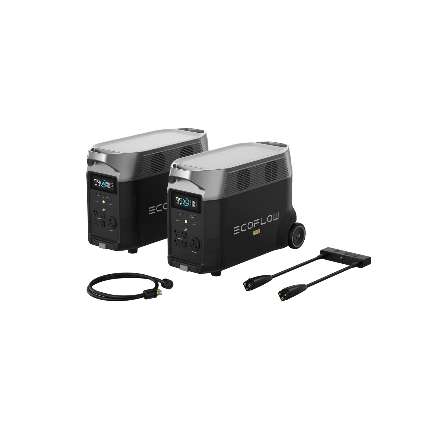 EcoFlow DELTA Pro *2 + Double Voltage Hub